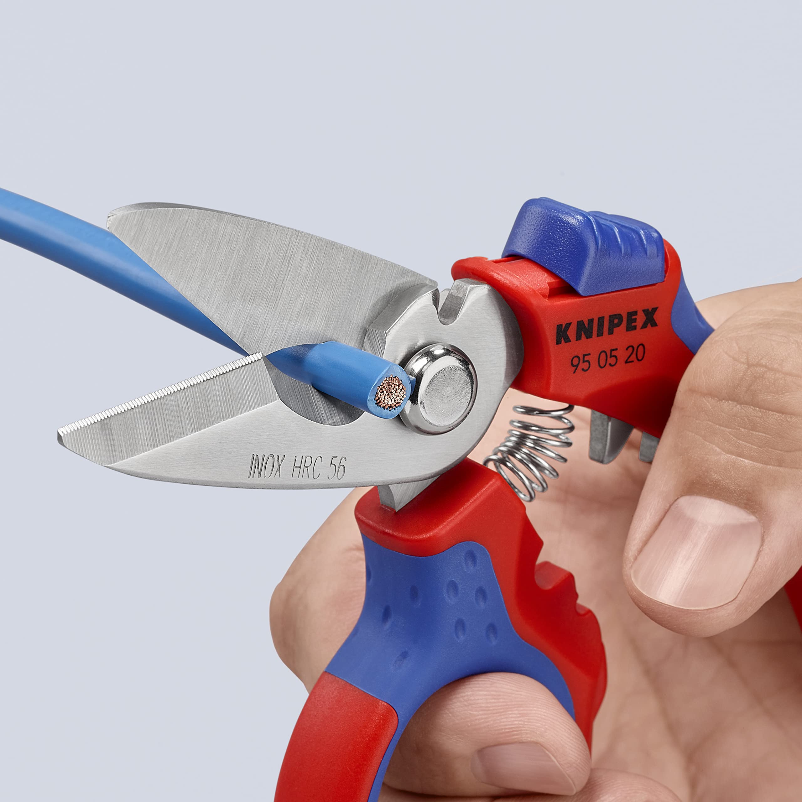 KNIPEX Tools 95 05 20 US Angled Electricians' Shears, 6-1/4
